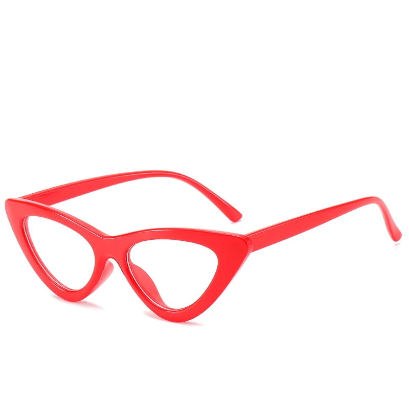 Red Кошачий глаз, близорукость, прозрачные очки, оправа для женщин, дизайнерские очки для зрения, оптическая оправа, черные, красные, розовые очки, Oculos De Grau - Цвет оправы: Red