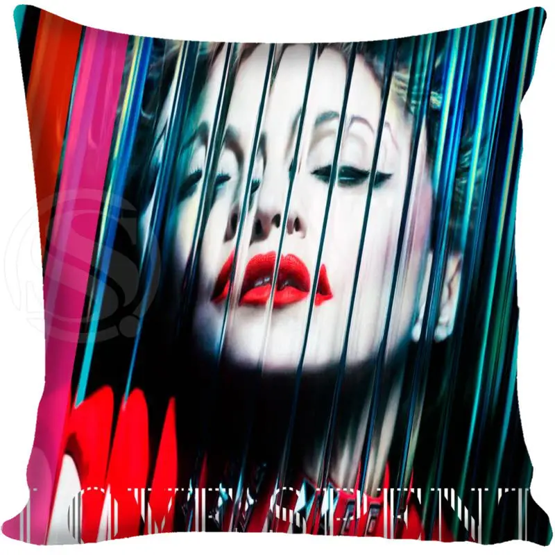Новинка; Лидер продаж Пользовательские наволочки Madonna мягкая подушка чехол на молнии - Цвет: Темно-серый