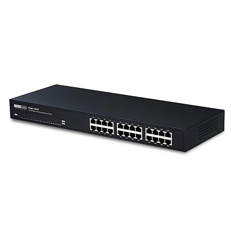 TOTOLINK SW24 24 Порты переключатель автоматическое согласование RJ45 10/100 Мбит/с Fast Ethernet