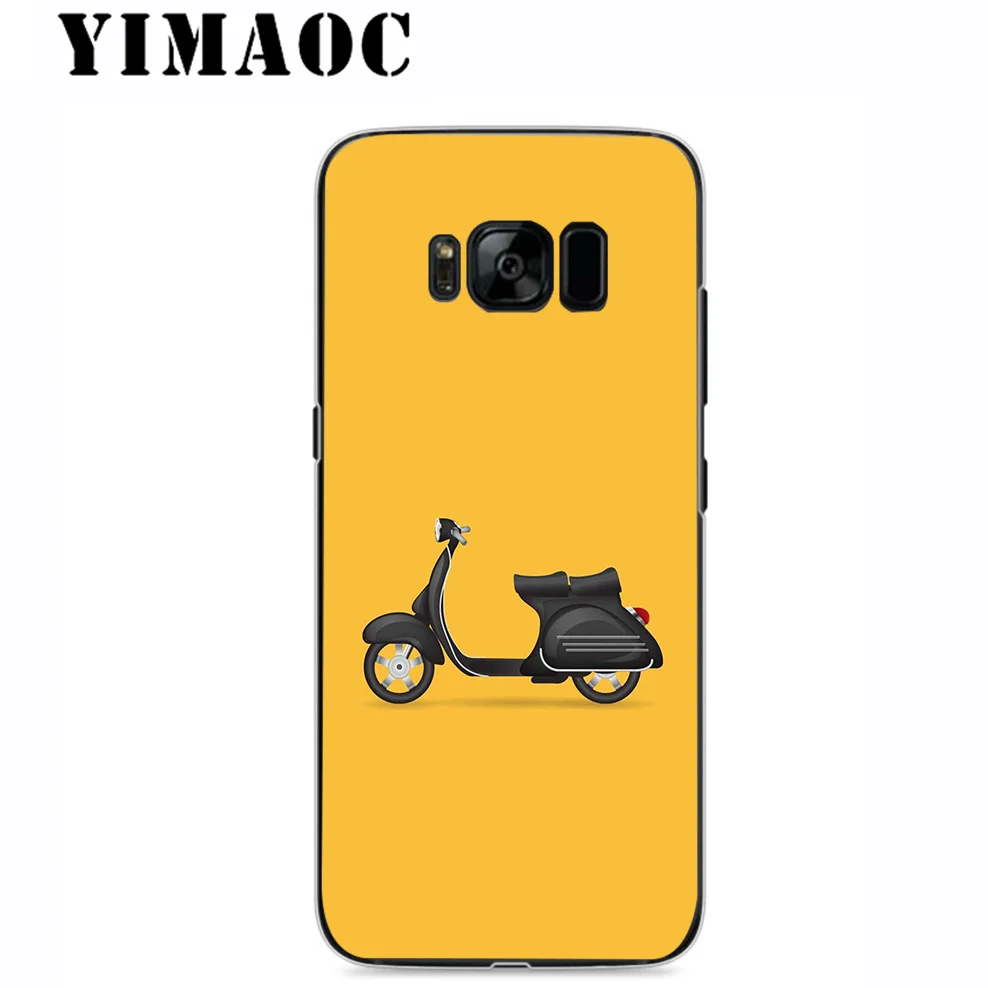 YIMAOC Vespa Scooter Cute Soft Silicone Case for Samsung Galaxy A5 A6 Plus A7 A8 A9 2018 J3 J5 J6 J7 2016 2017 EU Version |