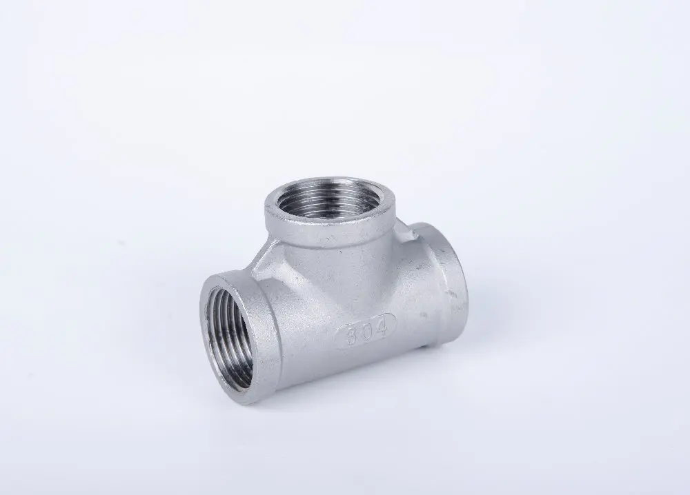 304 тройник из нержавеющей стали Женская резьба BSPT 1/8 &quot1/4&quot 3/8 &quot1/2&quot 3/4 &quot-фитинг
