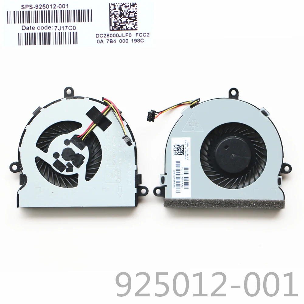 Вентилятор системы охлаждения для ноутбуков HP 15 bs BS015DX bs016dx bs038dx 925012 001|laptop cpu fan|cpu