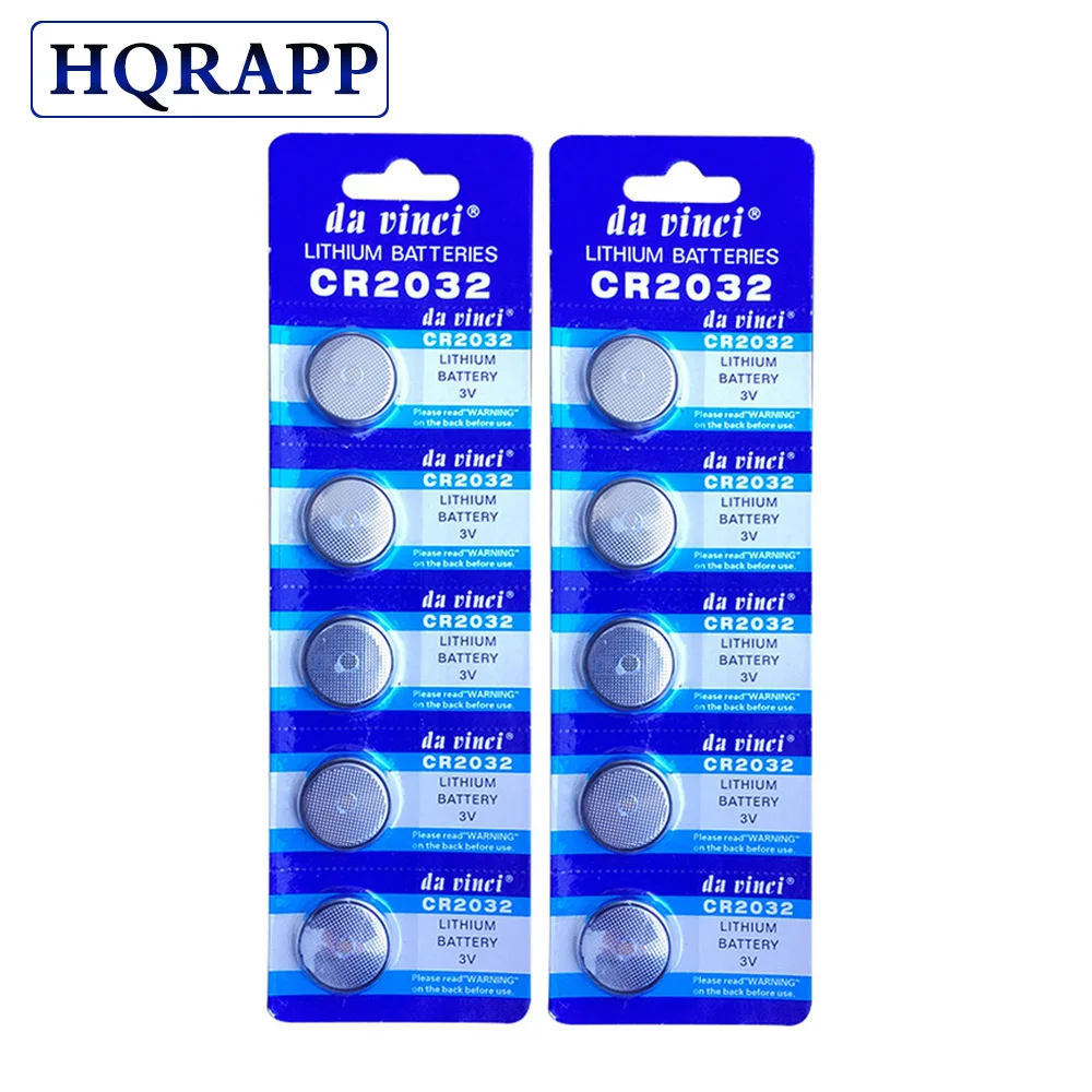 Лидер продаж литиевая батарейка таблетка для часов игрушек 10 шт./2 карты 2032 CR2032 3 в