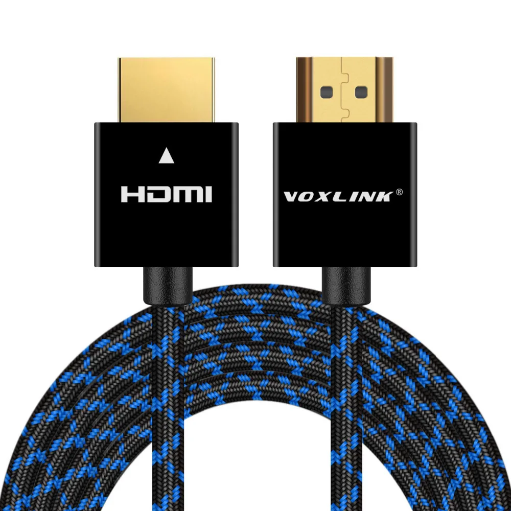 VOXLINK ULTRA HD HDMI кабель 4K* 2K 1080P 3D HDMI к HDMI кабель для BLURAY PS3 PS4 HDTV xbox 360 3 фута 6 футов 10 футов Плетеный HDMI шнур
