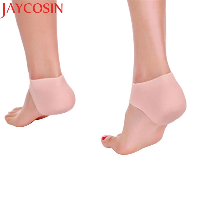 Лидер продаж 2017 года женские силиконовые Увлажняющие гелевые носки на каблуке