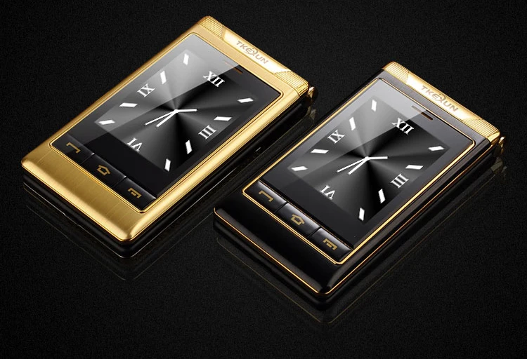2 шт./лот TKEXUN G10 женский флип-телефон с двойным экраном и двумя sim-камерами MP3 MP4 3," сенсорный экран роскошный мобильный телефон для пожилых