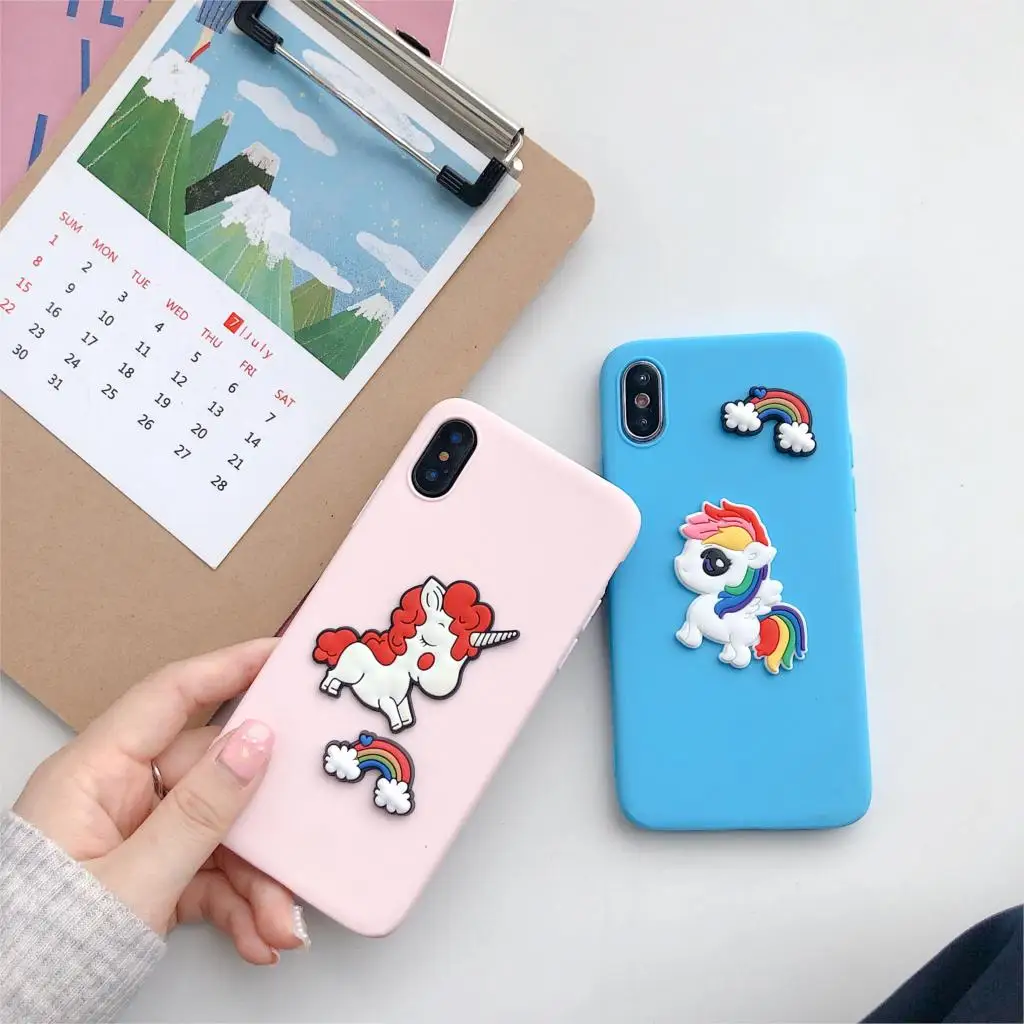 Candy Color Case for Xiaomi Redmi Note 7 6 5 Pro PRO A2 LTIE Mi 9 8 Pocophone F1 Macaron Unicorn Flamingo Covers |