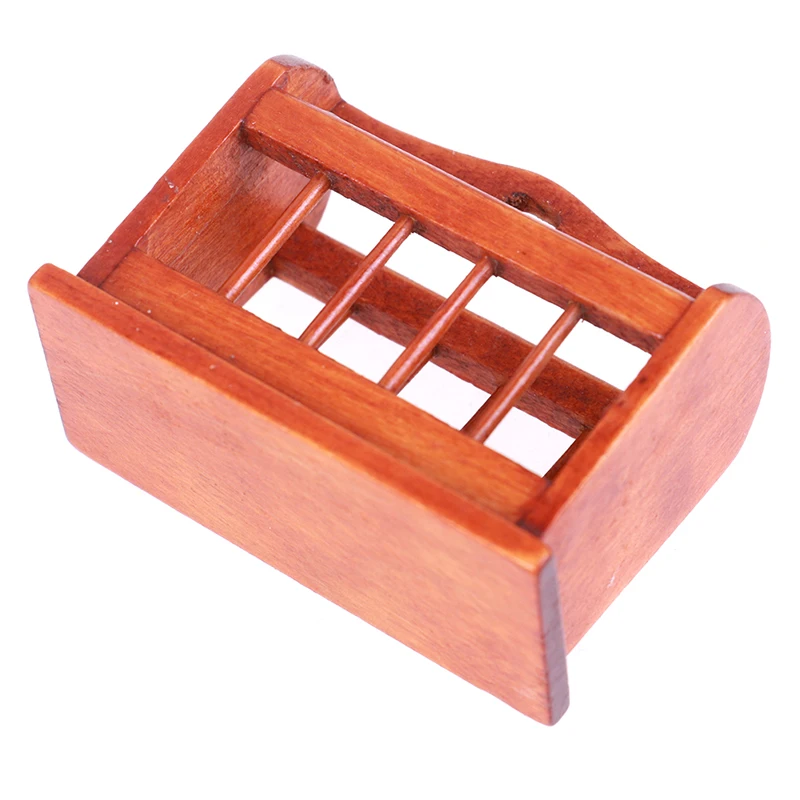 Кукольный домик миниатюрный книжный шкаф деревянный полка для газет