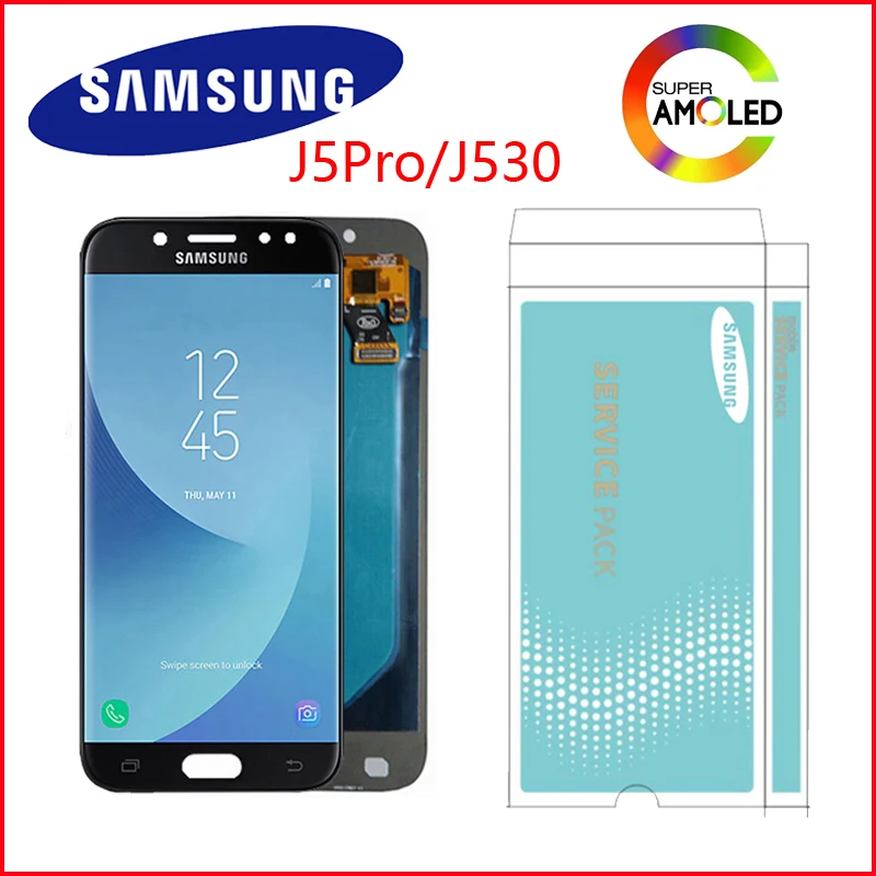Супер AMOLED 5 2 ''ЖК дисплей для SAMSUNG Galaxy J5 PRO lcd 2017 J530 J530F кодирующий