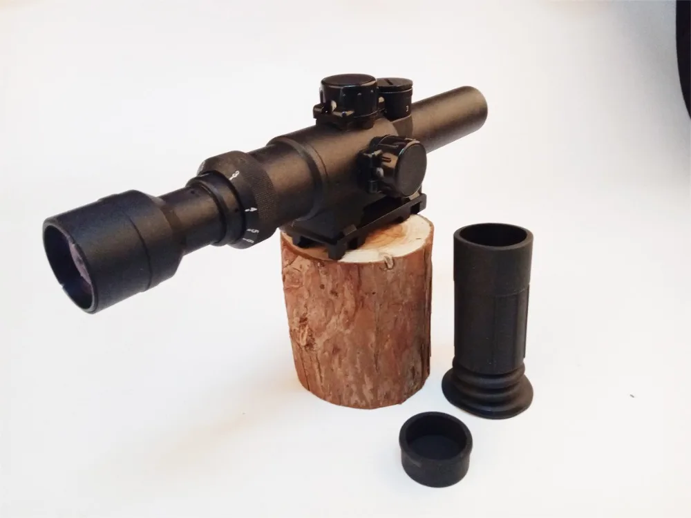 Снайперский Тактический SVD 2-6X24 Охотничья винтовка прицелы Оптика прицел охотничий прицел красный Точечный светильник 11 мм/20 мм волна рельсовая база прицел