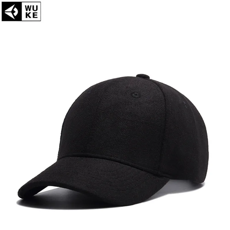 [WUKE] бренд Gorras твердая черная Серая Бейсболка Для Взрослых Регулируемая