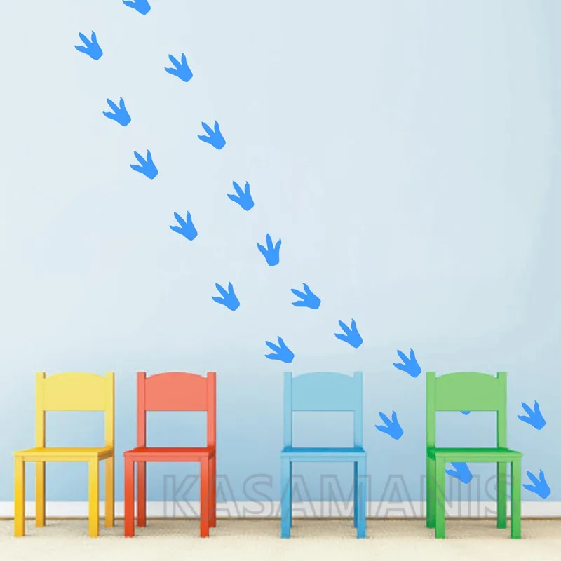 Виниловые настенные наклейки с принтом динозавра 24 шт.|Наклейки на стену| |