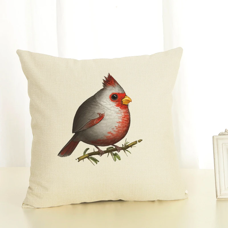 Новый fat bird second серия диванов набор защитных подушек льняная наволочка | Дом и сад