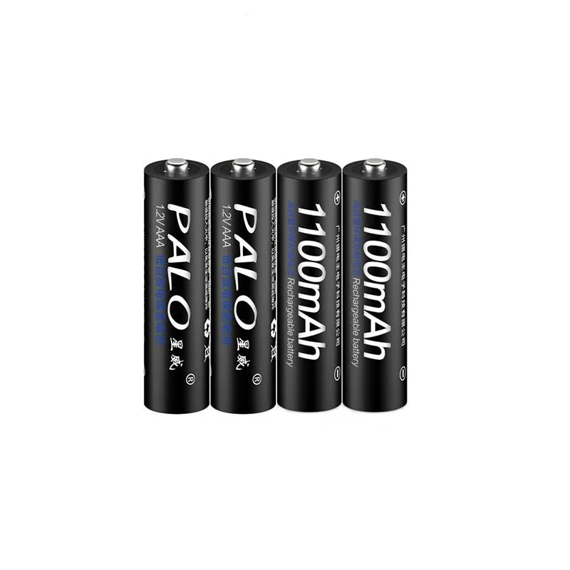 1100MAH PALO 4 шт. настоящая емкость AA 2500mAh 1,2 V 3000MAH Ni-MH предварительно Заряженная аккумуляторная батарея AA 1300MAH 3A 1100MAH AAA Baterias - Цвет: 1100MAH