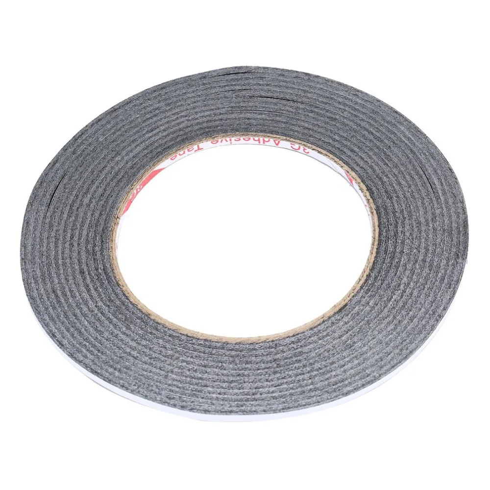 CableTies1pc Супер тонкая и 3 мм * 50 м черная двухсторонняя клейкая лента для мобильного
