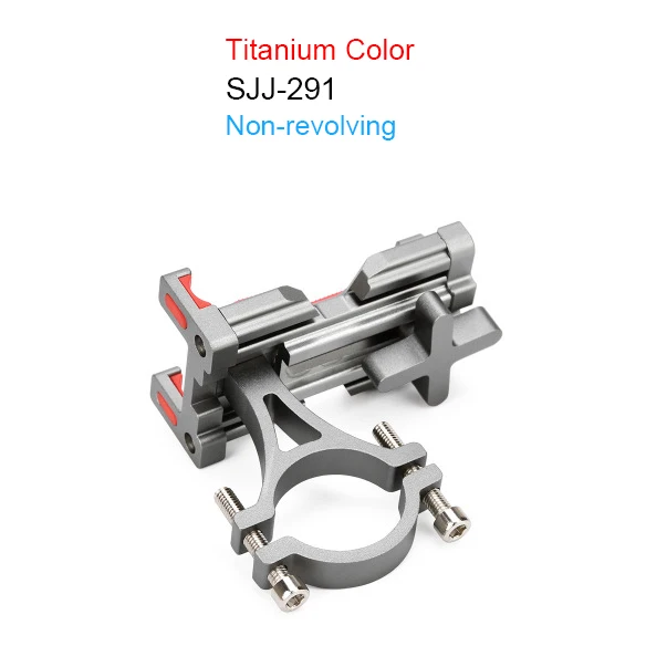 Titanium SJJ-291 Halo Knight Алюминиевый велосипед/скутер/Мотоцикл держатель телефона для 4-6,4 дюймов смартфон Стенд кронштейн - Цвет: Titanium SJJ-291