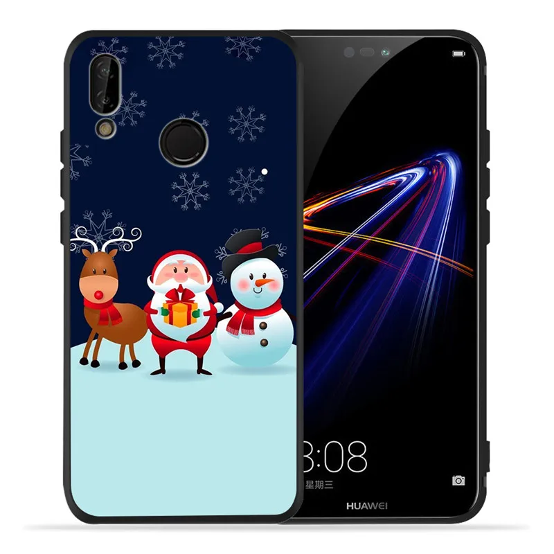 Merry Christmas Mickey для huawei P8 P10 P20 P30 mate 10 20 Honor 8 8X 8C 9 V20 10 Lite Plus Pro Чехол Coque Etui Funda