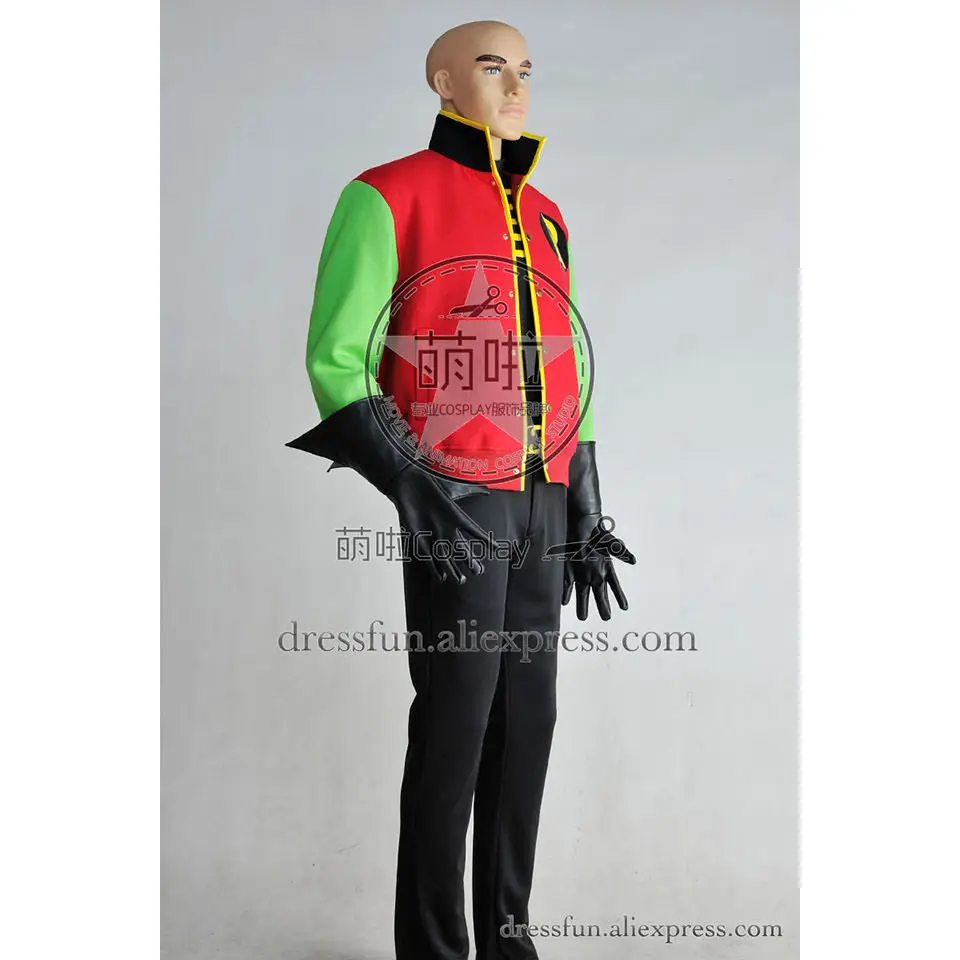 Бэтмен Thrillkiller Косплей Робин костюм новый полный комплект униформы наряды