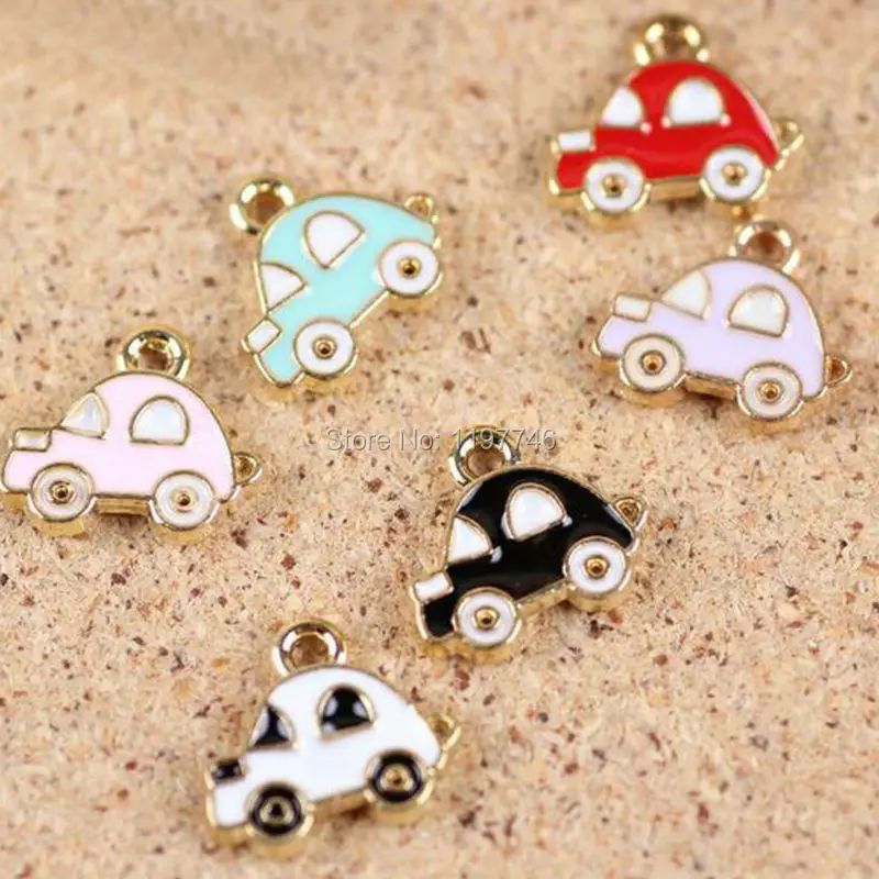 Подвески автомобиля эмалированная подвеска капли масла амулеты мини 13 мм 20 штук