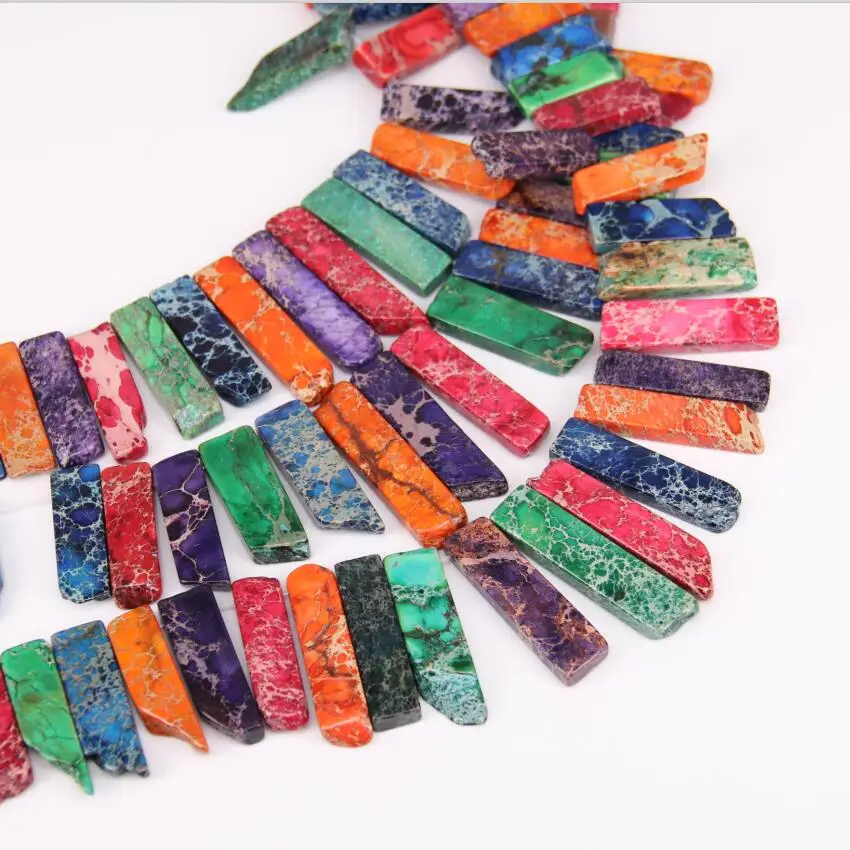 Разноцветные радужные морские осадочные камни Топ просверленные кусочки