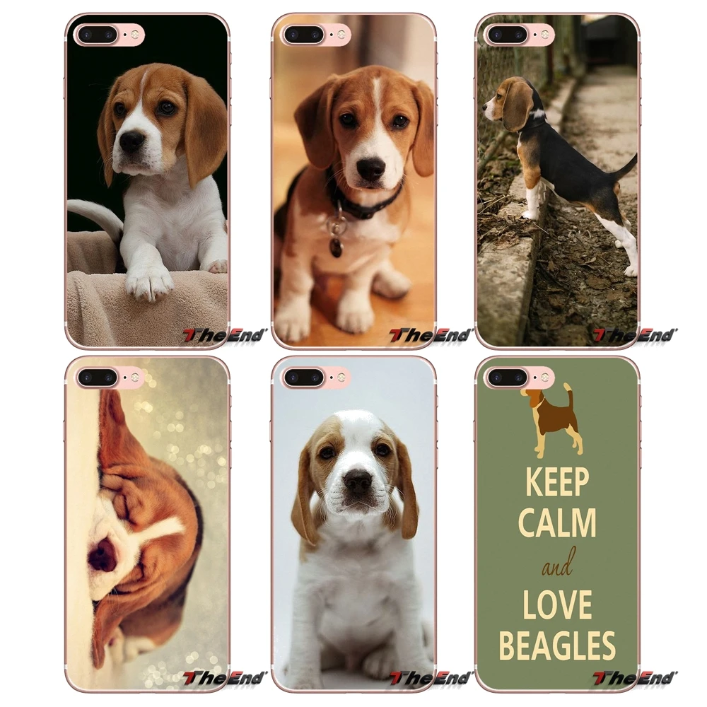 Милые beagles щенки ЛОЯЛЬНЫЕ собаки ТПУ чехлы для iPhone X 4 4S 5 5S 5C SE 6 6S 7 8 Plus Samsung Galaxy J1 J3 J5