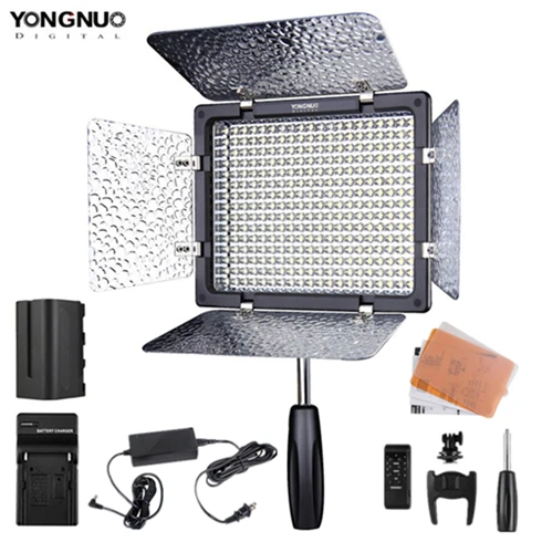 Розовый YONGNUO YN300III 3200 K-5500 K светодиодный светильник для фотографии светильник для камеры ing YN300 III панельный светильник с NP-F750 зарядным устройством переменного тока - Цвет: Розовый