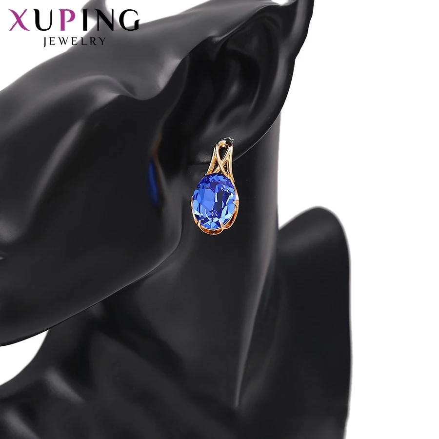 Xupingg для женщин модные серьги дикого стиля кристаллы от Swarovski Модные Позолоченные ювелирные изделия S143.4-93951