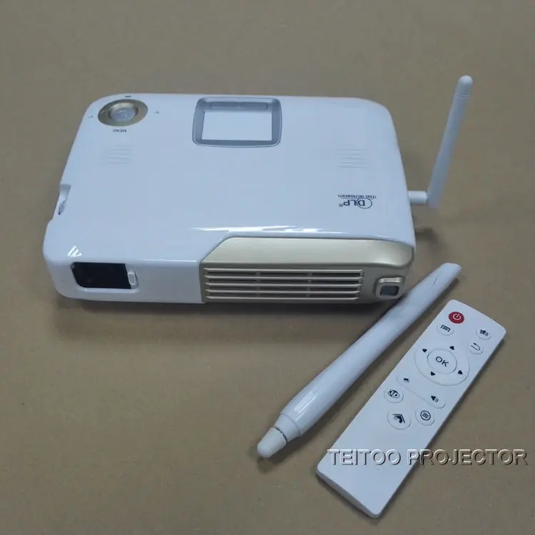 Портативный Проектор для Домашнего Кинотеатра 3D 4 К Android Dual Wifi Сенсорная Панель