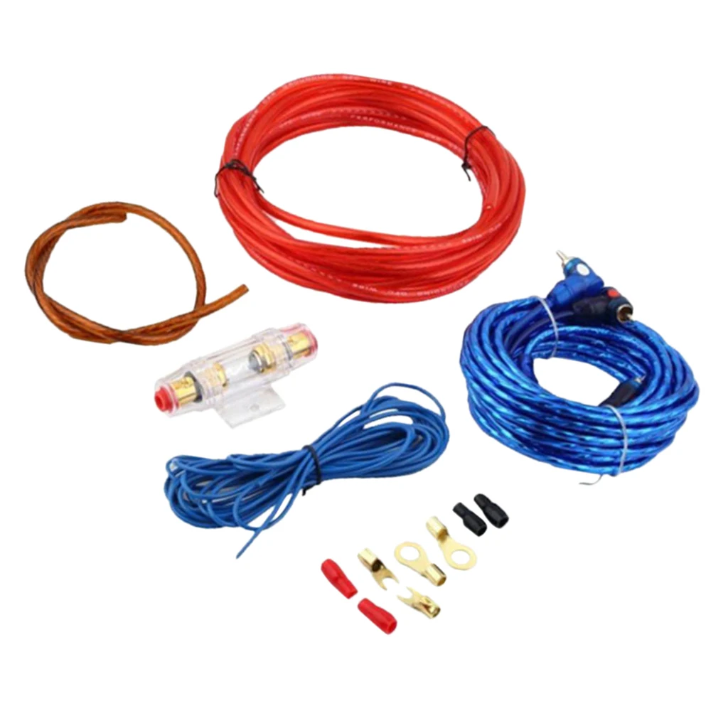 Автомобильный аудио динамик кабель провод 8GA усилитель сабвуфер установка