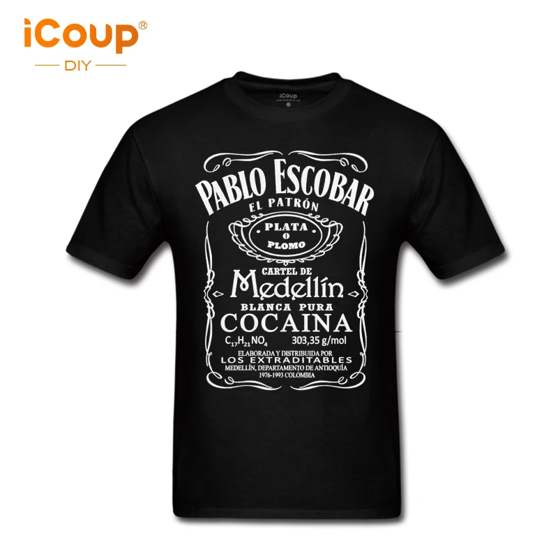 2018 icoup spring clothing brand Pablo Escobar sleeves casual mesh six colors men's o-neck Cotton T shirt | Мужская одежда