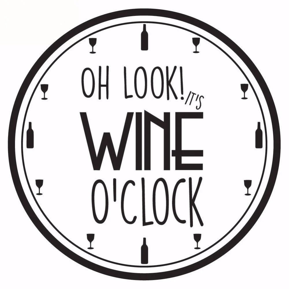 Виниловая настенная наклейка It's Wine Clock декор для кухни бюстгальтер вина съемные
