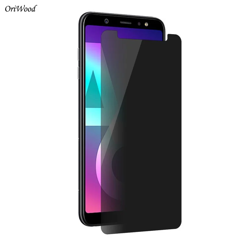 Оригинальное антишпионское закаленное стекло Защита экрана для Samsung Galaxy A6 A8 A6Plus