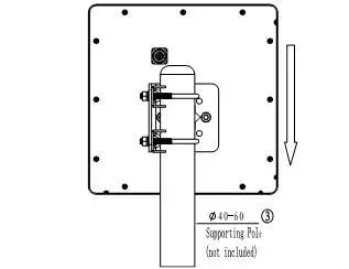 8dBi антенна на RFID UHF Антенна большой радиус действия | Безопасность и защита