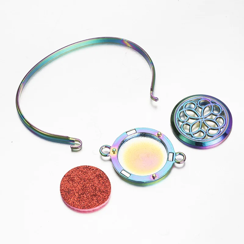 Новинка 2019 цветной парфюмированный масляный диффузор медальон браслет из