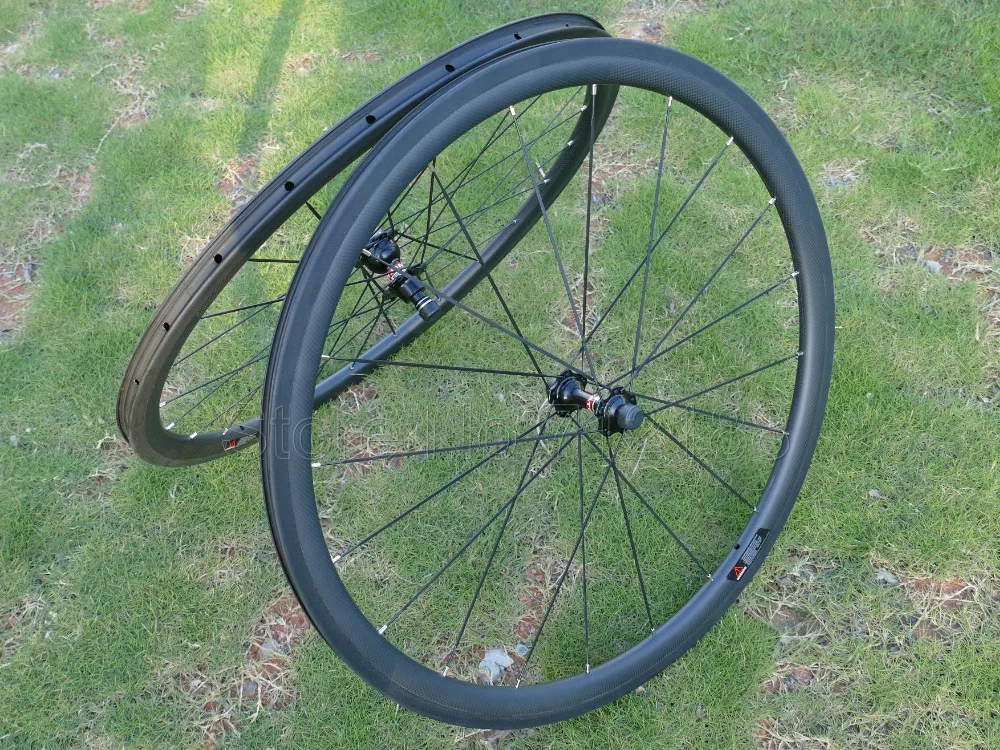 New Full Carbon Road Bike Racing Bicyle Clincher Wheelset Basalt Brake Side Wheel Rim Depth 38mm 20.5mm 23mm 25mm Width | Спорт и