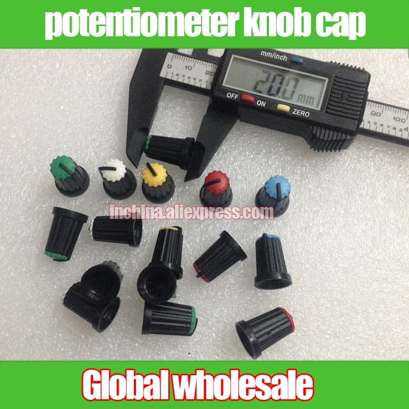 75 шт. одиночный двойной потенциометр ручка для оси цветка/Ручка потенциометра 148