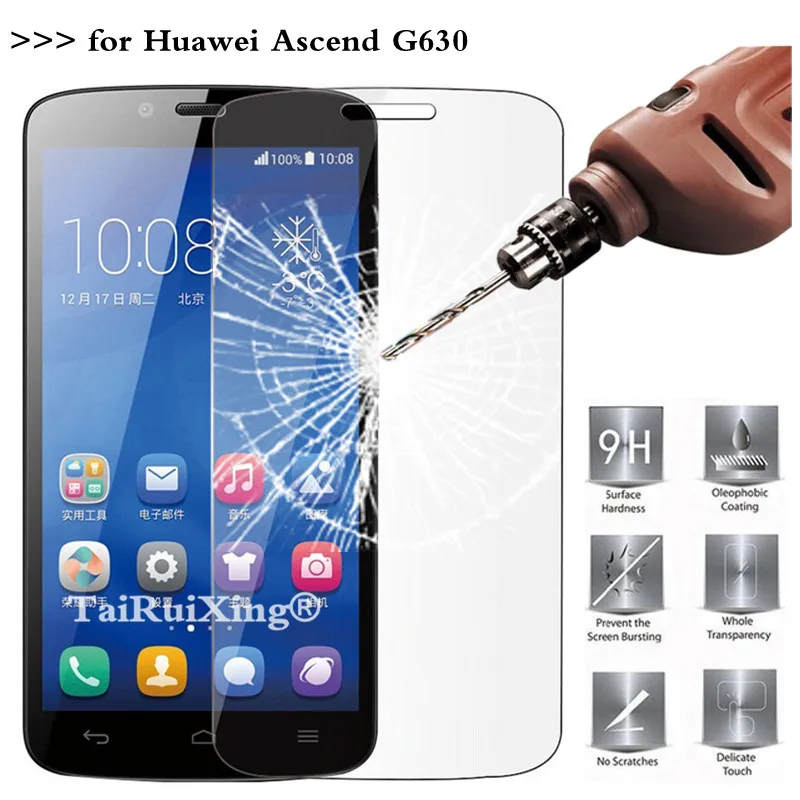 9H 2.5D 0 26 мм Закаленное стекло протектор экрана для Huawei Ascend G630 G 630 Защитная пленка