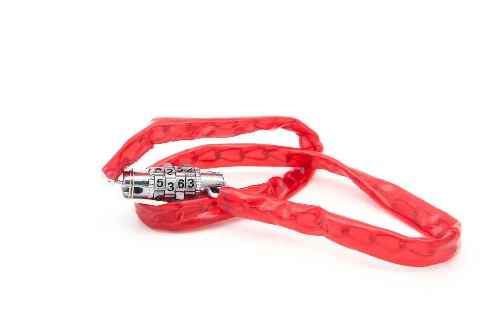 Открытый спортивный 4 значный комбинированный велосипедный замок с паролем