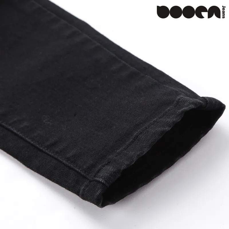 Черный Тощий Сексуальная Мама Натяжные Джинсы Женщин Хлопка Старинные Качество