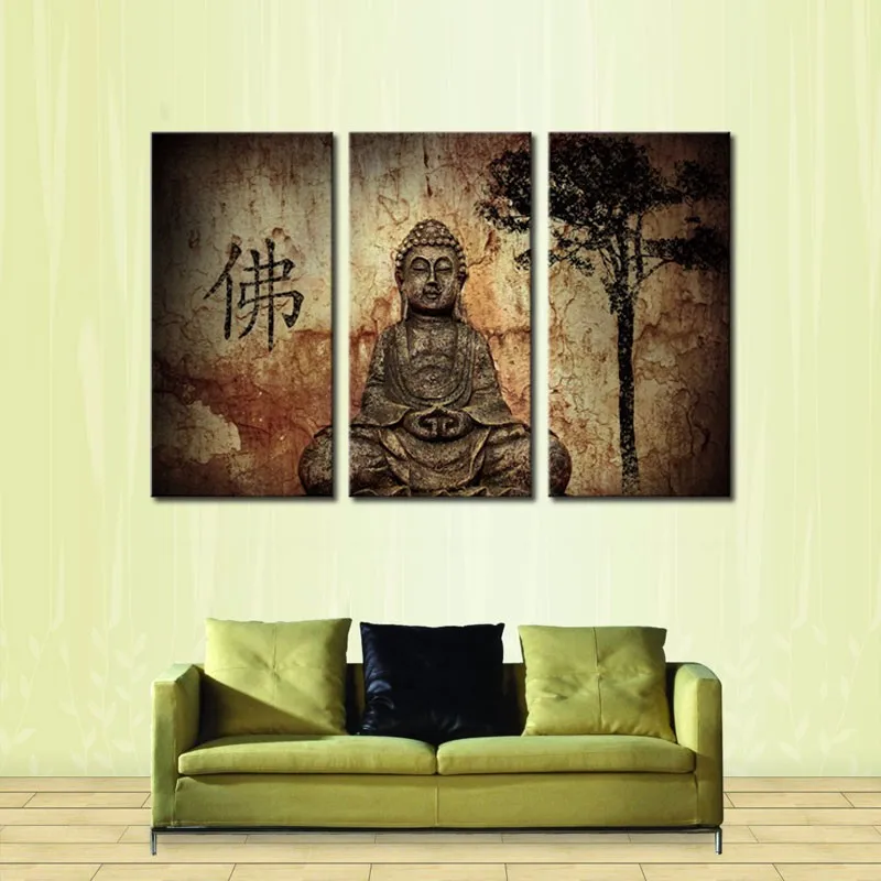 HD печатная картина будды на холсте гостиная Спальня украшение Будда печать