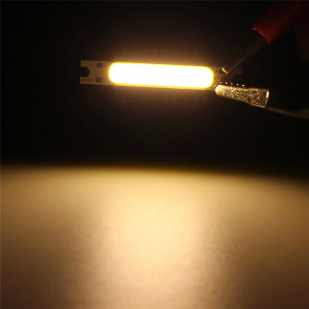DC12V 3 Вт Холодный/теплый белый COB высокомощная светодиодная полоса Светодиодная