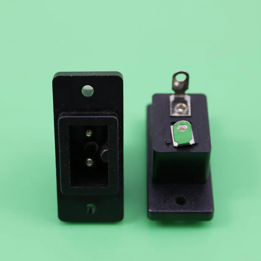 YuXi 1 шт. AC 250 В 2.5A 2P IEC60320 C12 штепсельная вилка черного цвета | Электроника