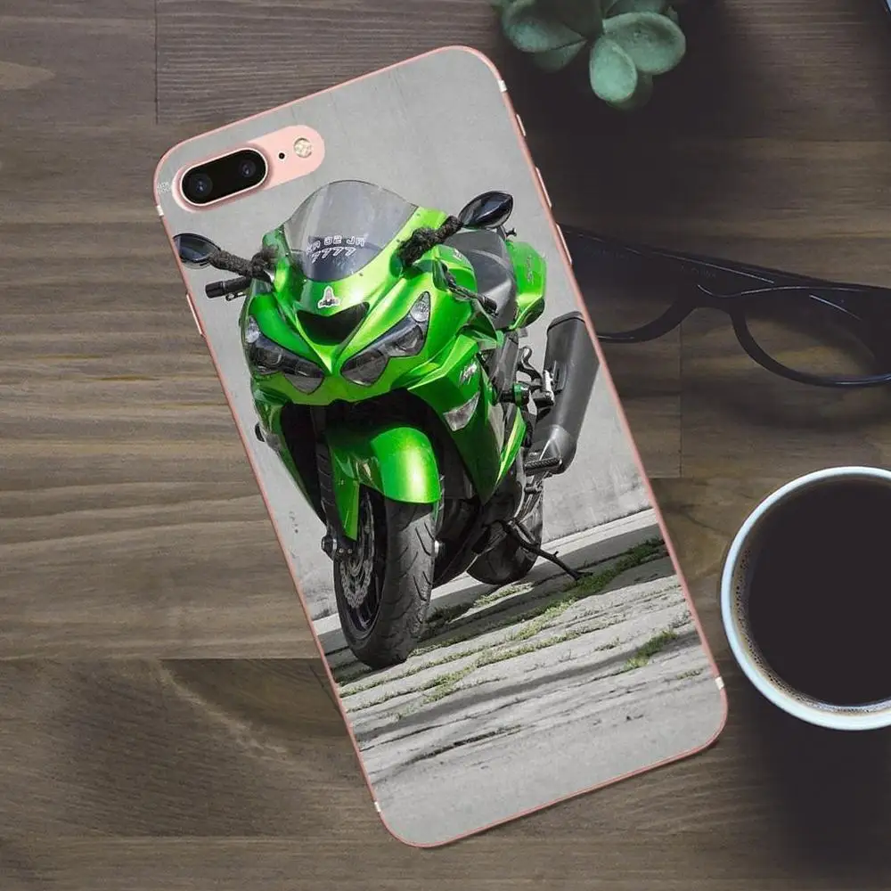 Спортивный мотоцикл Bixedx Kawasaki Ninja Zx R для Huawei G8 Honor 5C 5X 6 6X 7 8 9 Y5II Mate P7 P8 P9 P10 P20 Lite Plus 2017 |
