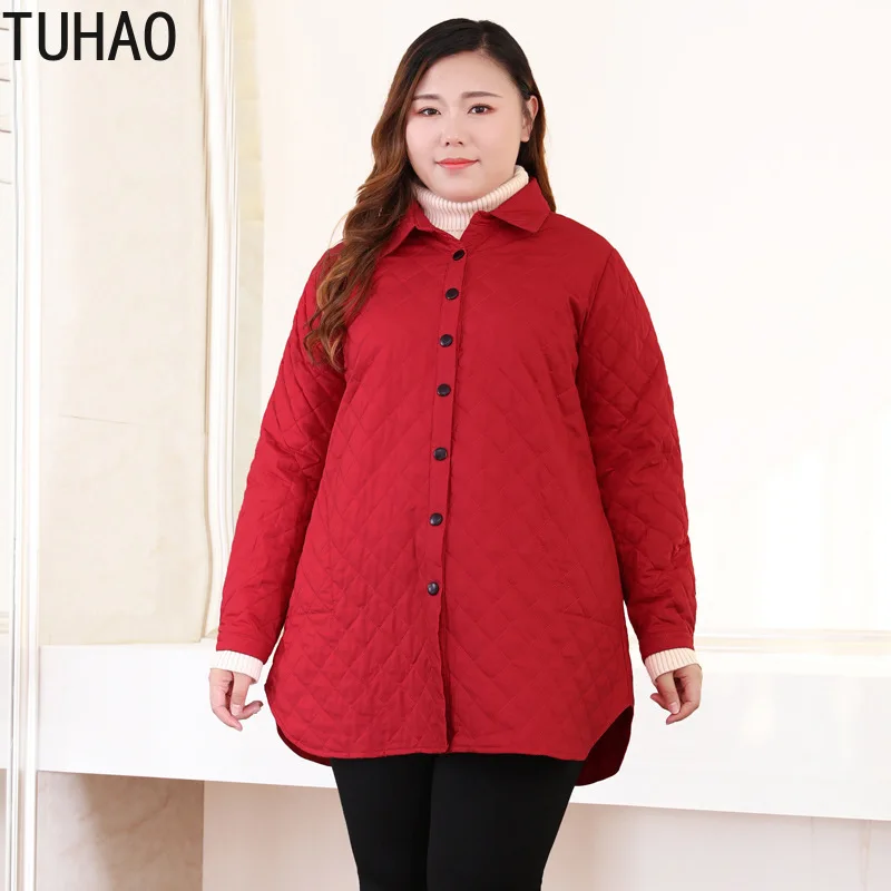 Женская теплая офисная парка куртка большого размера 10XL 9XL 8XL на осень и зиму SUATANS