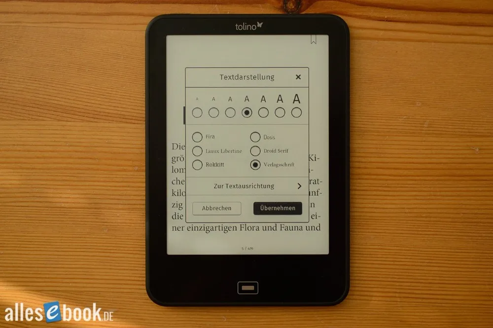 Tab2 откидная страница Tolino Vision 2 черный электронная книга ридер 6 дюймов e ink подсветка 1024x758 сенсорный экран wifi читалка
