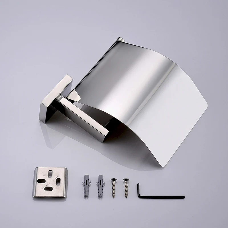 Aothpher 304 Нержавеющая Сталь Держатель Туалетной Бумаги с Крышкой Хром Закончил