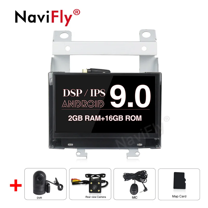 NaviFly 7 ''экран ips/DSP Android9.0 2Din автомобильный мультимедийный плеер для Land Rover freelander 2 2007-2012 Автомобильный gps навигатор - Цвет: add camera and dvr
