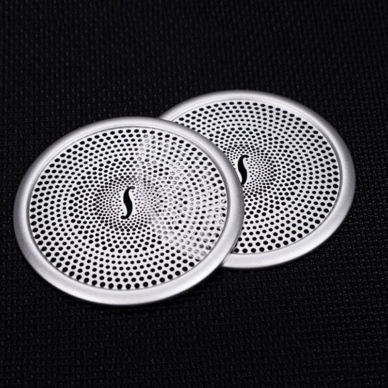 1 Набор из серебристый динамик хромированных чехлов с автомобильной клейкая