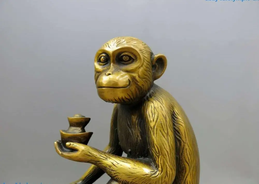 Статуя счастливой обезьянки 11 дюймов|Статуи и скульптуры| |