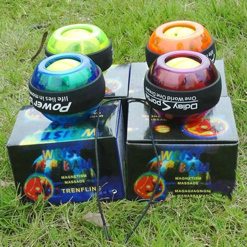 Trainer Relax Gyroscope Ball LED Wrist ball Arm Muscle Force Power Exercise Strengthen Hand Grips Fitness Equipment | Спорт и